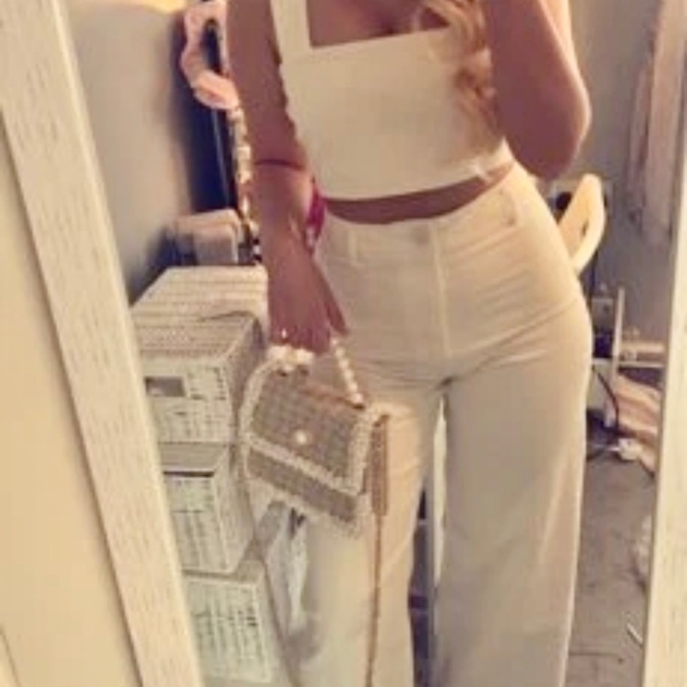 Woven tweed pearl bag - Picture 10 of 13